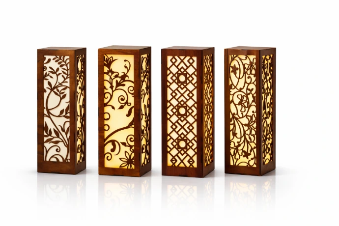 wooden ambient lamps collection