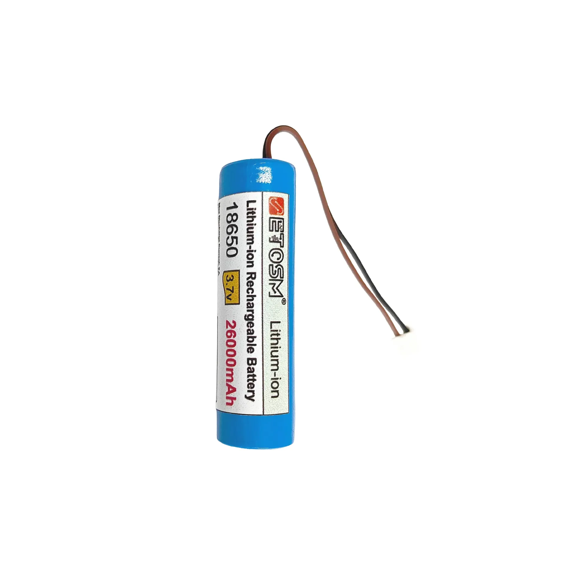 [3.2v 2.6ah-ET-Li-ON 3.7/2600] 3.7V 2600mAh Li-ion 18650 Rechargeable Battery