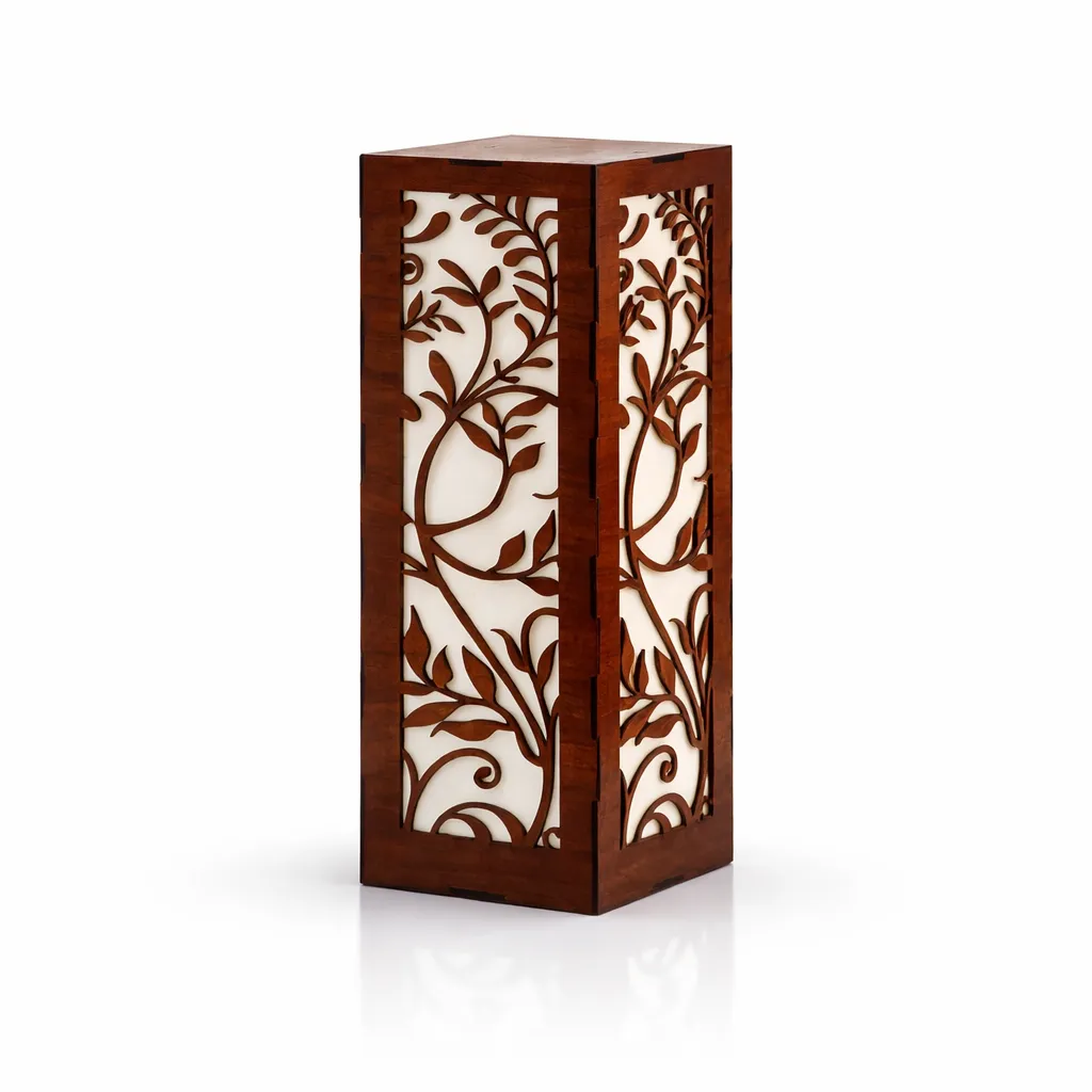 [ETOSM-NTL-N5] Decorative Wooden LED Table Lamp – Warm White Night Light for Bedroom, Living Room & Home Décor