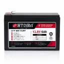 ETOSM 12.8V 6Ah (77Wh) LiFePO4 Battery Pack with Built-in BMS | 4S1P LFP Rechargeable Battery for UPS, Solar, CCTV & Emergency Light