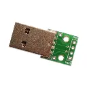 USB Type A Breakout Board—Male