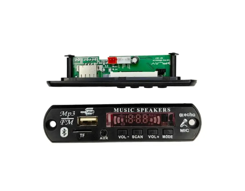 Bluetooth MP3 Decoding Board Module with SD Card Slot, USB, FM, and Remote Control