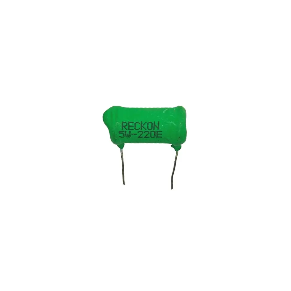[220E 5w wire wound resistor reckon] 220 Ω 5W Wire Wound Resistor – Reckon | High Power Axial Resistor